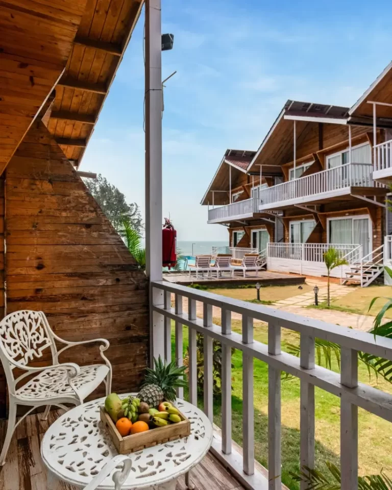 Wooden Cottage Garden View